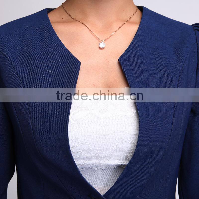 2015 fashion short skirt uniform designs for office women