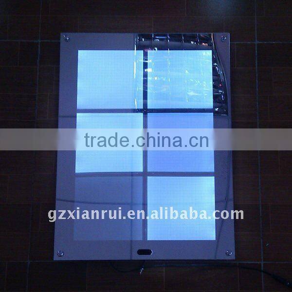 6 Posters LED Advertising Magic Mirror Sign