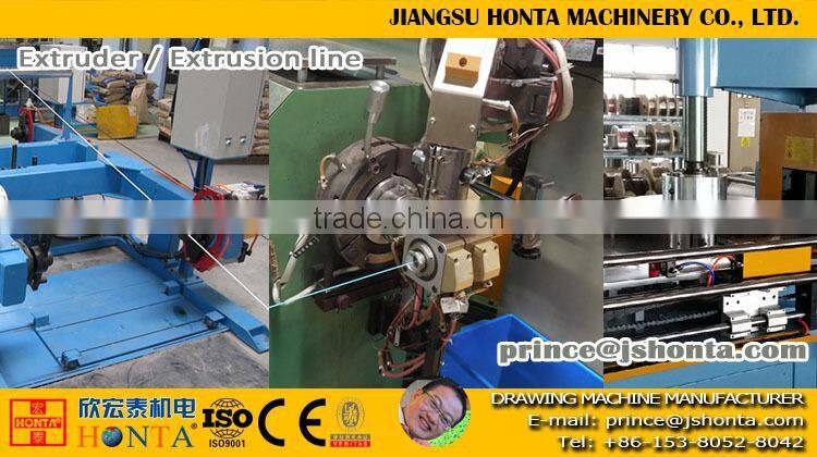 Jiangsu Suzhou Kunshan factory price plastic coating equipment pvc extrusion machine for electric cable wire production