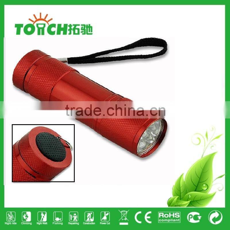 mini flashlight colorful 9 leds super bright for outdoor camping mini flashlight
