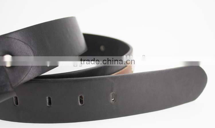 2015 new arrive designer man black PU leather belt for jeans with shiny metal rivet accessories