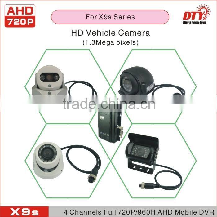 4 Channel Wifi 3G AHD 720P Mobile DVR with GPS for Bus Car Truck , MDVR with High Definition Camera,X9s