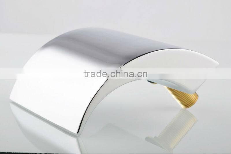 5 pcs Deck Mounted Waterfall Bathtub Tap,Bathroom Bathtub Faucet