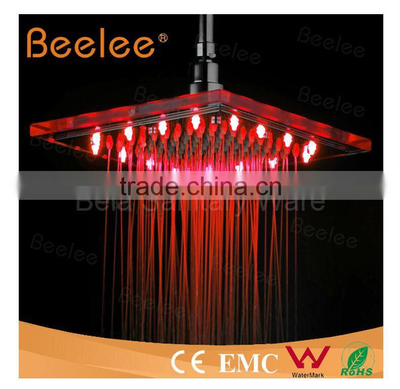 Glass Top Shower Rainfull shower head Led Oblong Big Rainfull Shower Head