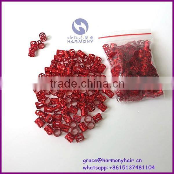 NEW ARRIVE dreadlock beads for braided box braiding, twist braids, dreadlock hair extension 7mm hole 7 colors