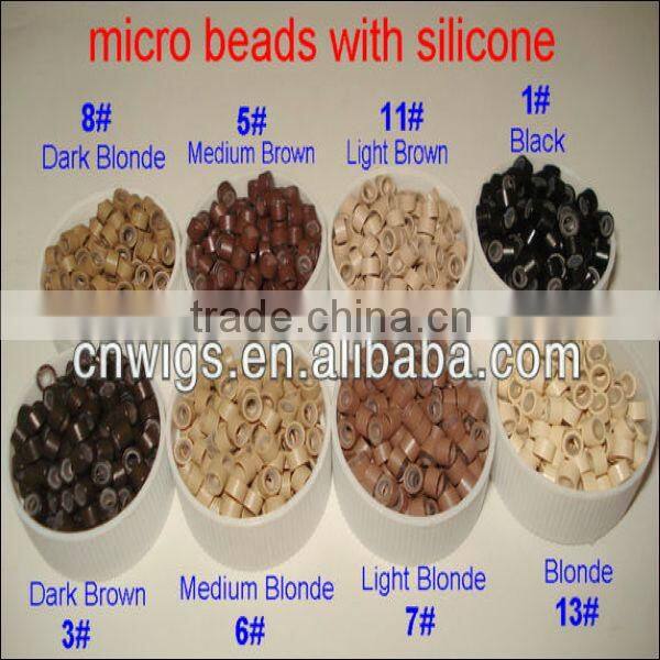Top quality hair products micro ring with silicone, screw, copper and nano styles