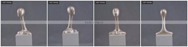 long neck realistic maniquies women heads to display for wigs