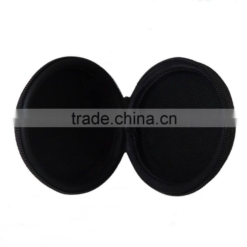 EVA earphone case with zipper in logo