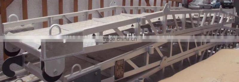 Aluminium wharf ladder shore gangway ladder with hand rails & socket CCS approval