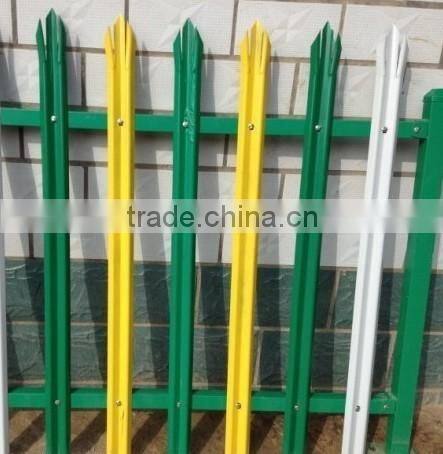 Palisade Fencing made of PVC coated steel
