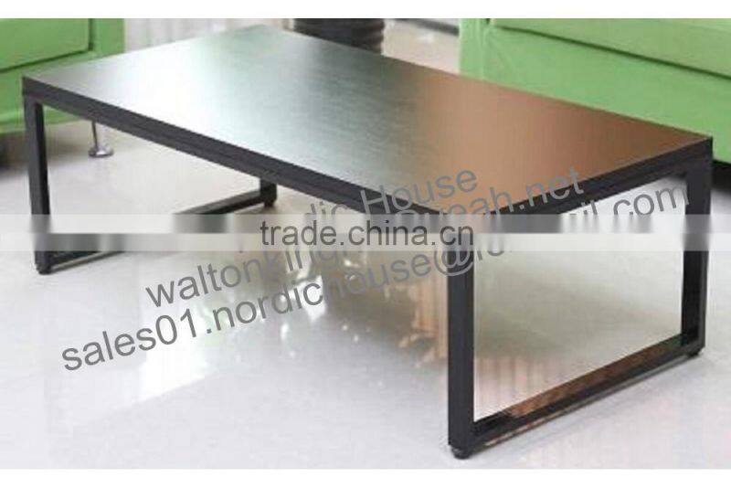 New design lacquer MDF and steel stand high quality coffee tables for home furniture