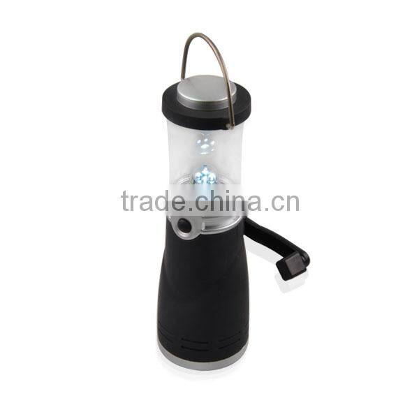 Portable Camping 4 LED Crank Dynamo LED Lamp