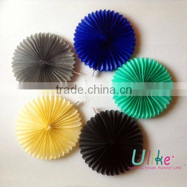 2014 cheap electronic promotional gifts honeycomb tissue paper fan tissue promotional gift