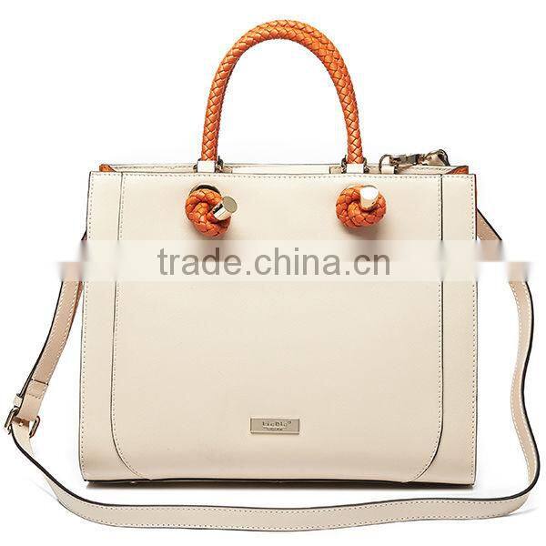 Guangzhou factory latest leather satchel famous women systyle handbags