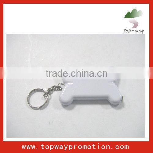 supply all kinds of bone shaped novelty tape measure with keychain