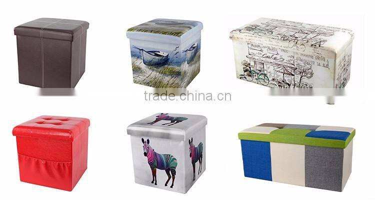 2 Seaters Soft Cover Folding Storage Bench