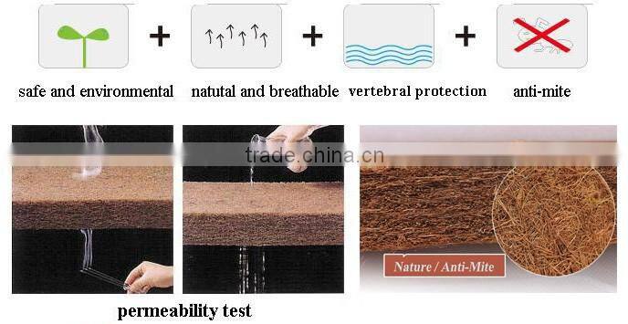 bedroom furniture fiber natural coconut palm mattress