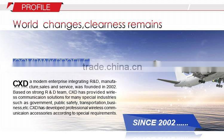 Earpiece Headset PTT Mic For Radio Kenwood Acoustic Tube Earphone