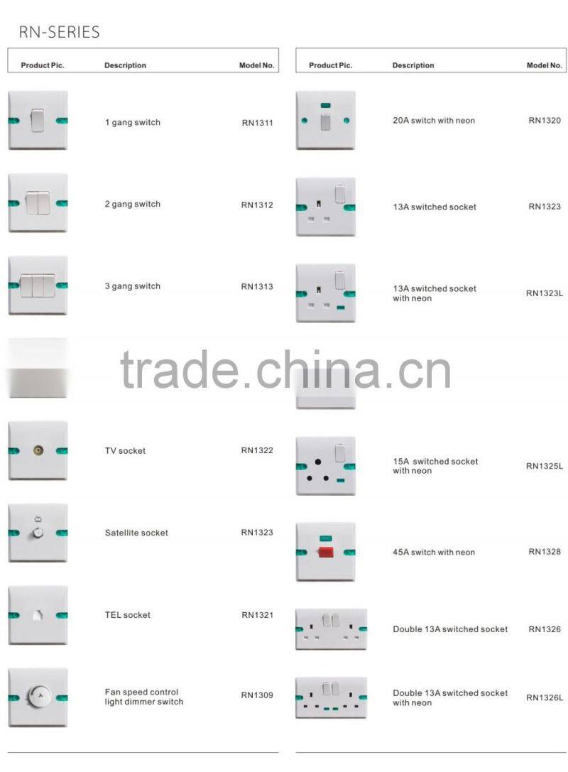 2 gang brass bakelite wall switch