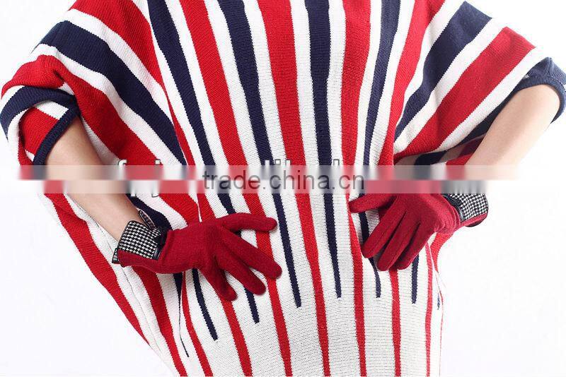 Hot sale fashion lady winter woolen glove
