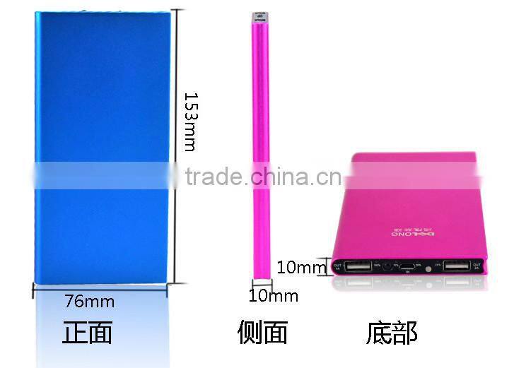 shenzhen power bank supply slim portable usb travel charger, power bank 80000mah