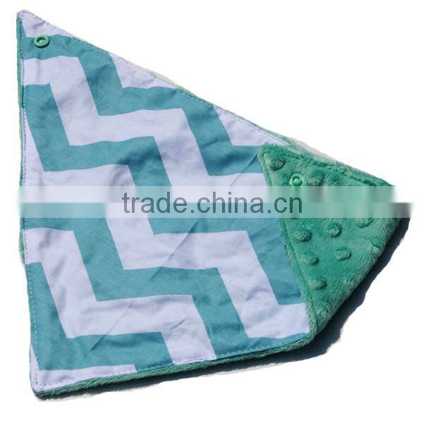 13% Off Skin Friendly White Chevron Pattern Cuddle Cotton Bandana Bib