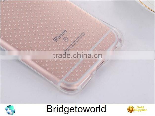 Clear crystal bubble shockproof air cushion slim soft TPU flexible jelly gel silicon for iPhone 6 6S 6Plus for Samsung
