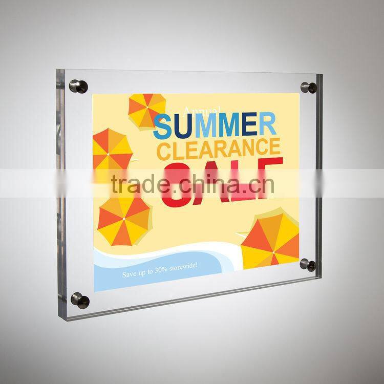 Made to measure acrylic frames, 2015 new style acrylic photofunia photo frame, acrylic photo booth frame