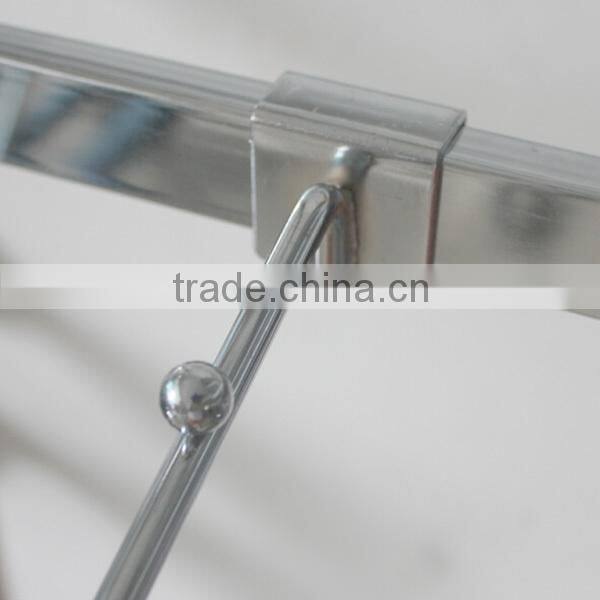 Chrome Metal Clothes Hanging Display Hook Fit for 15*30 Tube