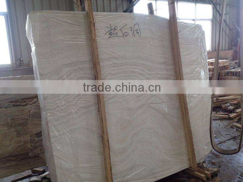 White travertine tile and slab