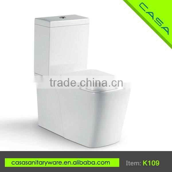 Washdow ceramic for public places elegant design two piece toilet wholesales