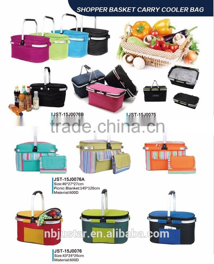 Outdoor Cooling Carry Bag 24 Cans Capacity Waterproof Vinyl Tarpaulin Material Perfect Cooler Bag