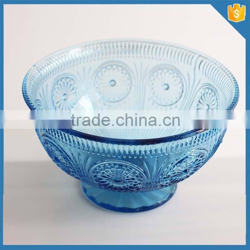 Wholesale new dinnerware crystal glass punch bowl