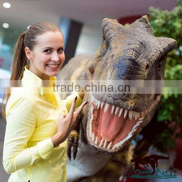 OA1131 Silicon Rubber Realistic Hidden Legs Dinosaur Costume