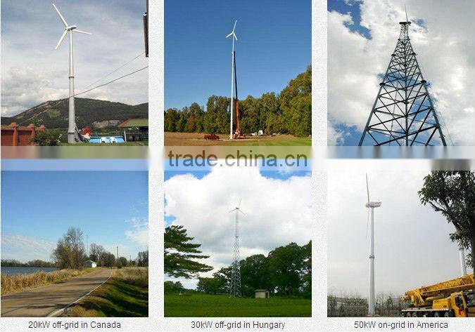 Grid connect wind power 50kW turbine generator
