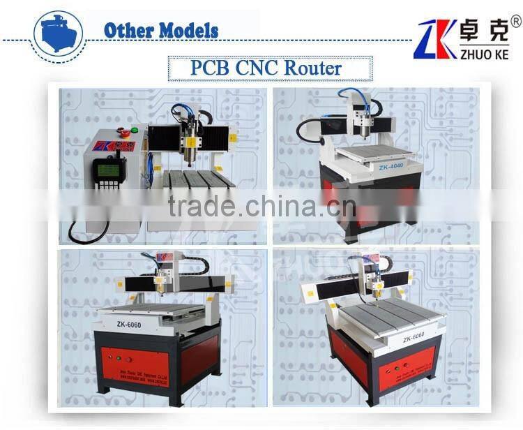 Mini Small PCI NcStudio Controller PCB CNC Router For Engrave Cut Milling Drilling ZK-6060 With 1.5KW Water Cooling Spindle