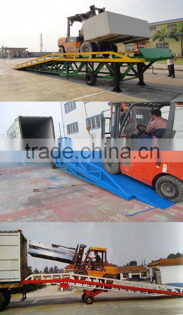 10 ton hydraulic container lift mobile loading dock ramp