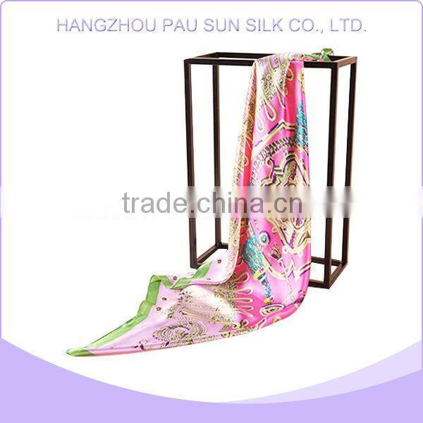 Wholsale best quality fashionable hand rolled scarf yellow