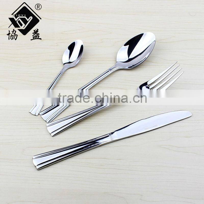 Hot Sale 18/0 Hand Polish Western Creative Stainless Steel Tableware