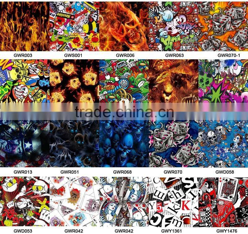 2016 New design hot sale water transfer printing film/hydro graphic sexy ladies design film