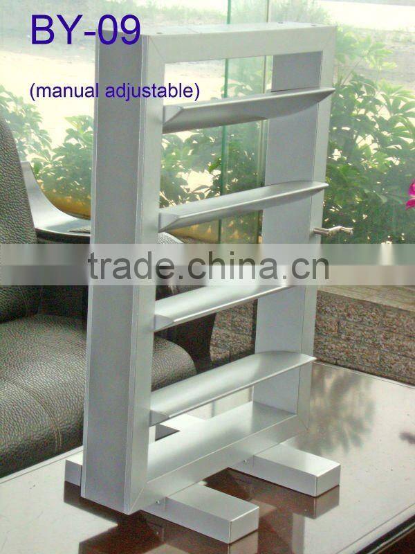 Manual adjustable aerofoil aluminum sun louver