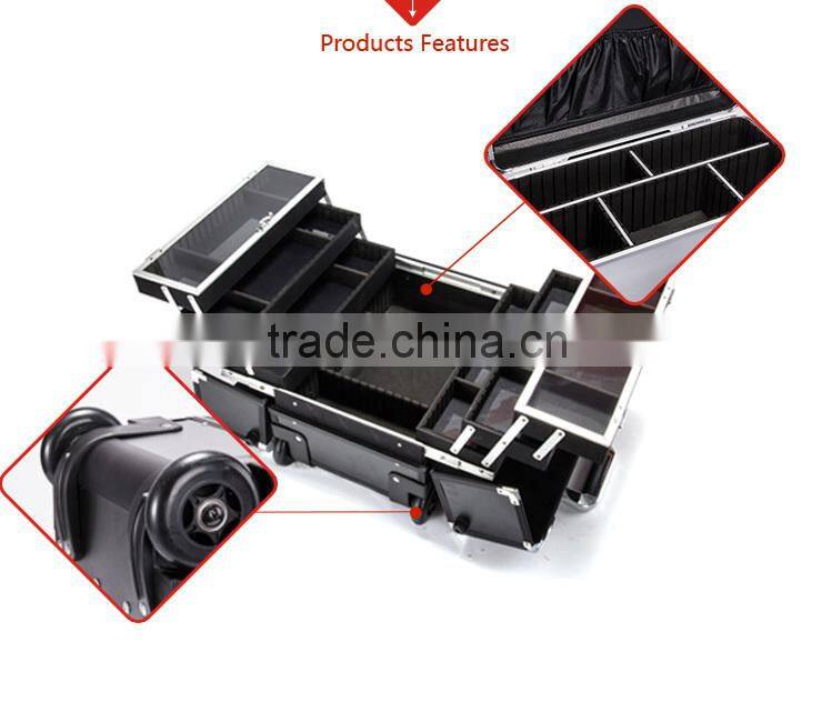 Sunrise Cheap Professional Aluminum Trolley Makeup