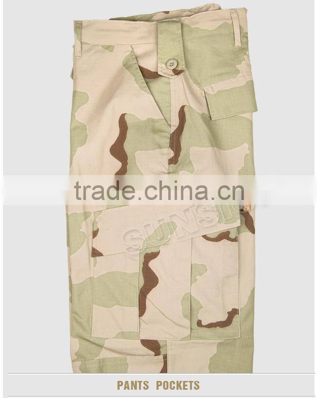 BDU Military Camouflage uniform comfortable and durable