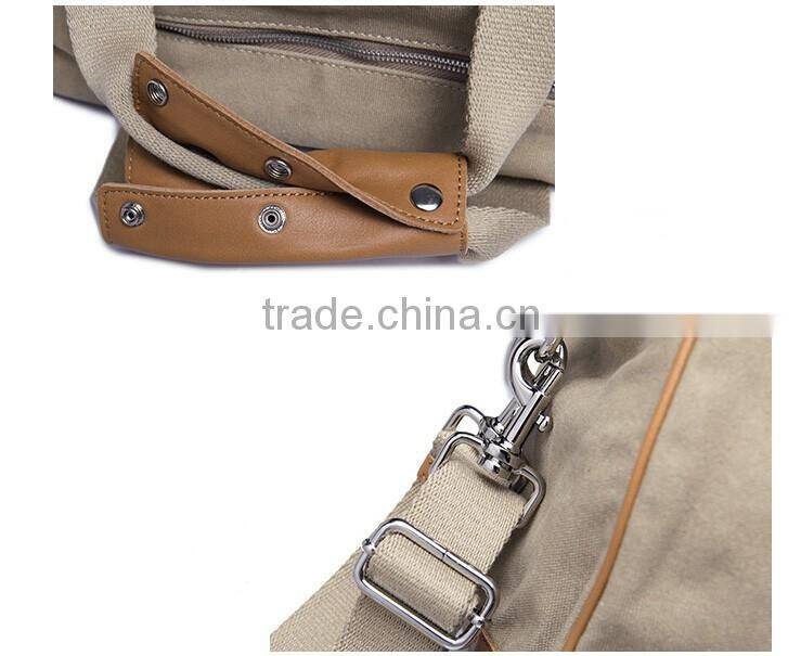Fabric jute and leather bags shoulder bags handbags for Japan