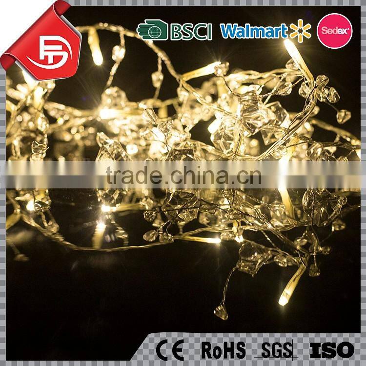 TZFEITIAN warm white color fruits christmas bells festoon string lights