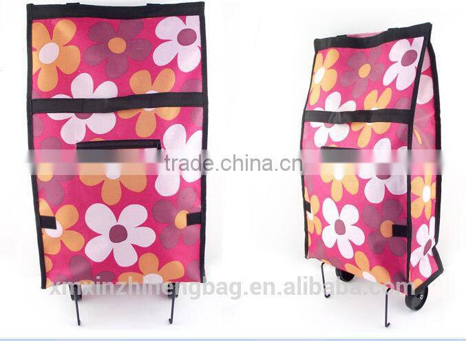 Portable Folding Shopping Bag With Wheels