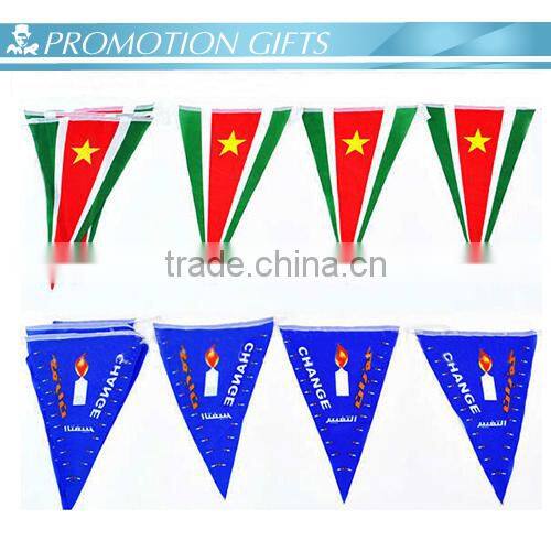 Wholesale Promotion Pennant triangle string flag