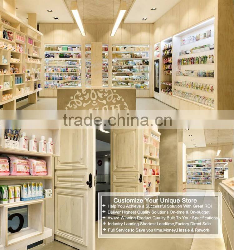 Hot Sale Fashional Display Cabinet Display Showcase for Cosmetic Shop Interior Design
