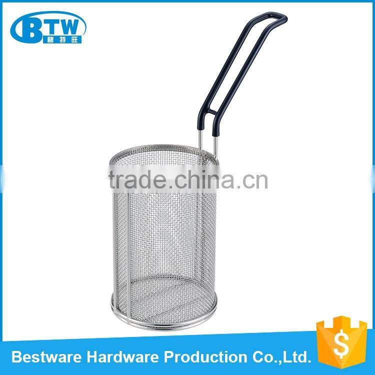 Diameter127*177.8mm Stainless Steel Round Shape French Fries Deep Fry Basket