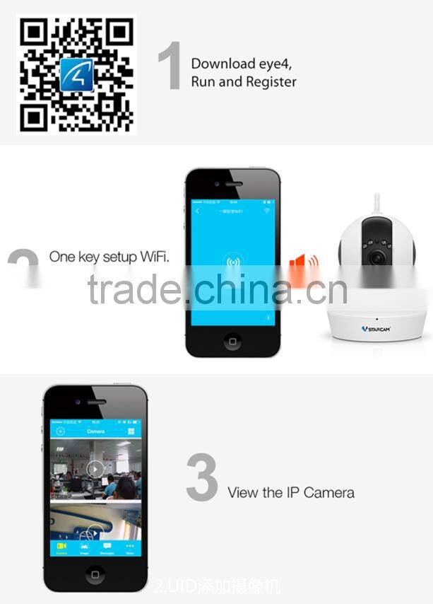 Hotsale VStarcam 2.0MP Pan tilt IP CCTV night vision 128GB TF card support full hd cctv camera